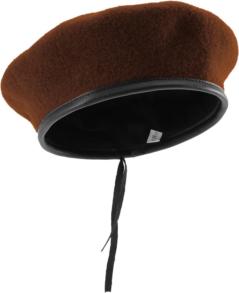 CKYPTFK Beret Hats for Women & Beret Hat Men - US Army Style 100% Wool Military Beret, Vintage British Officer Look. - Image 2